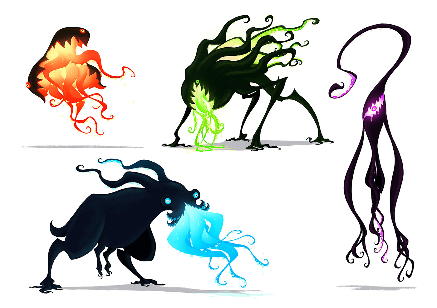 Character design  characters creature dessin Digital Drawing Drawing  ILLUSTRATION  lovecraft monster sketch