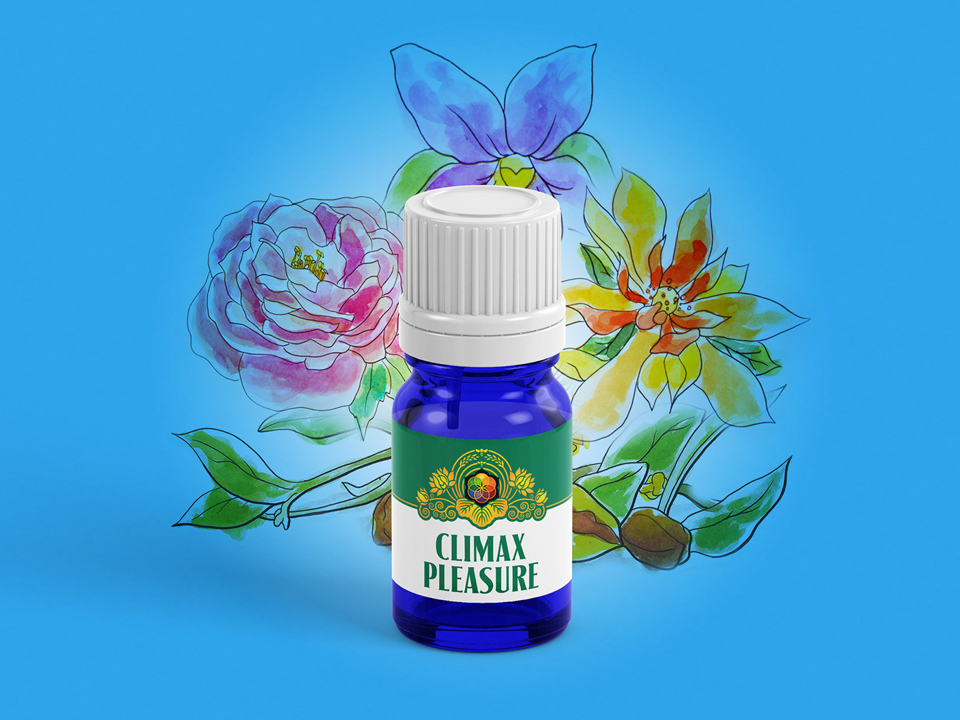 Aromatherapy bottle essential oils Flowers Nature plants