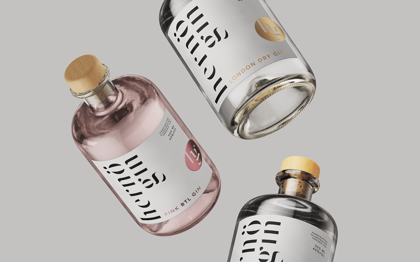 bottle branding  gin label design logo redesign packaging design rebranding