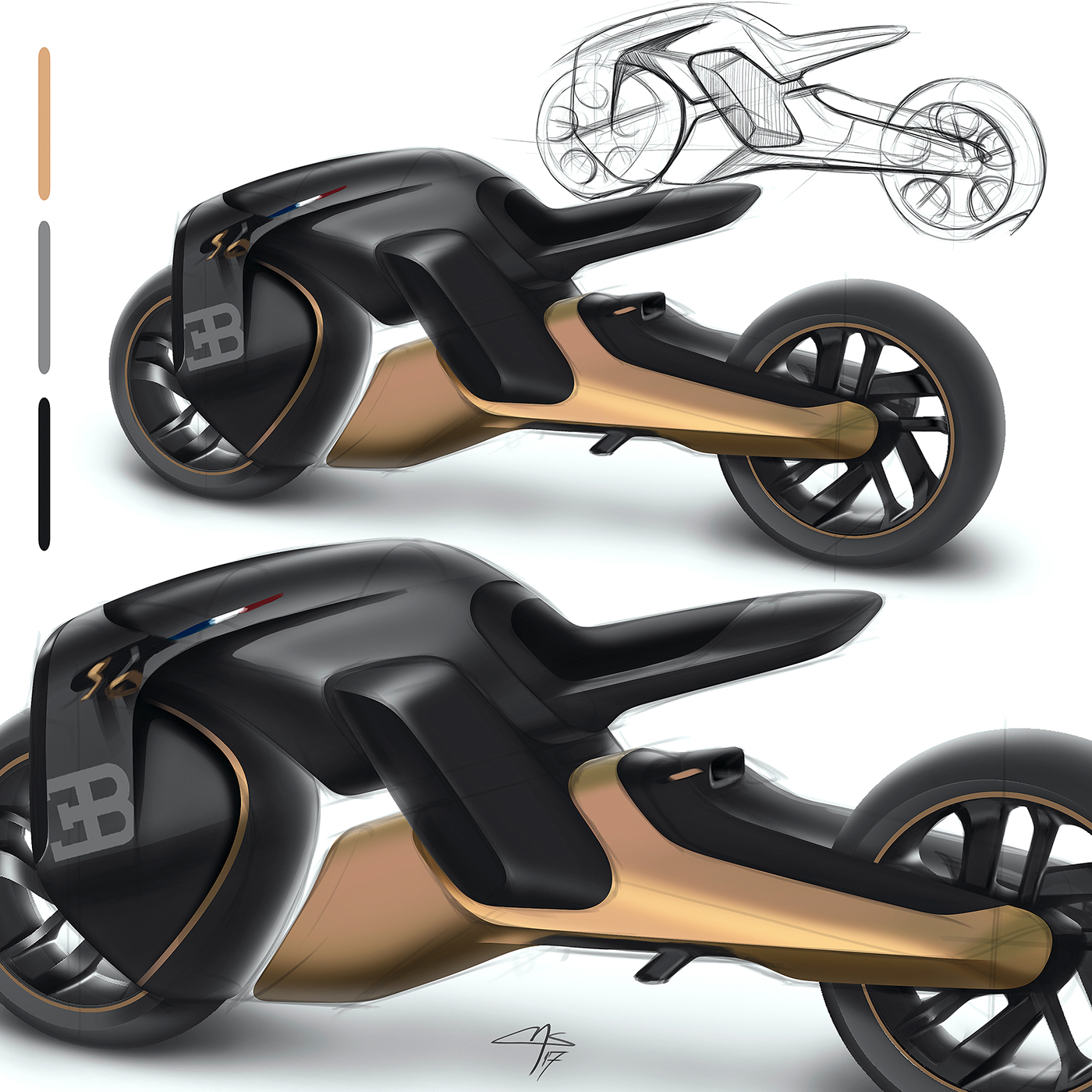 bugatti bugatti concept Bike motorcycle auto design sketch 2wheels motorcycle design