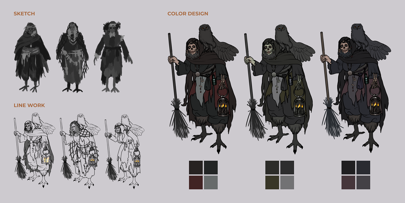 fantasy Digital Art  concept concept art Character design  character concept Game Art 2д Russia Slavic Mythology