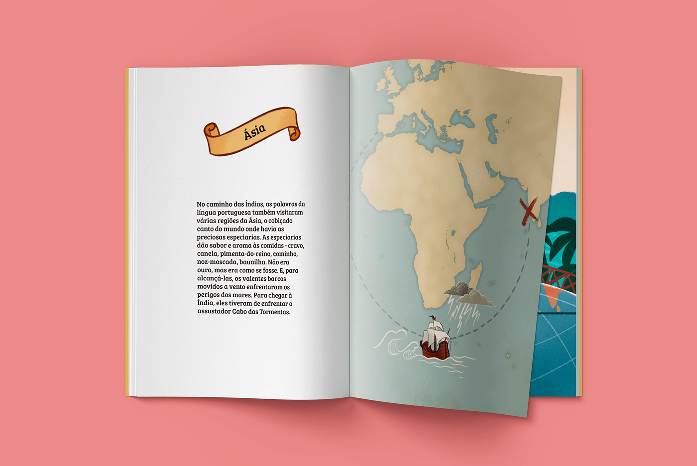 africa Brazil children's book history ILLUSTRATION  kidlit Ocean portuguese Ilustração language