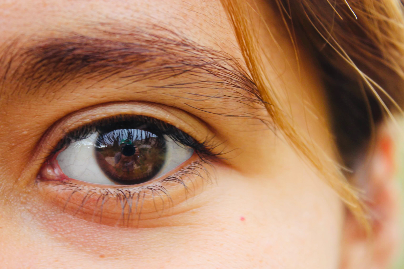 brown eye woman