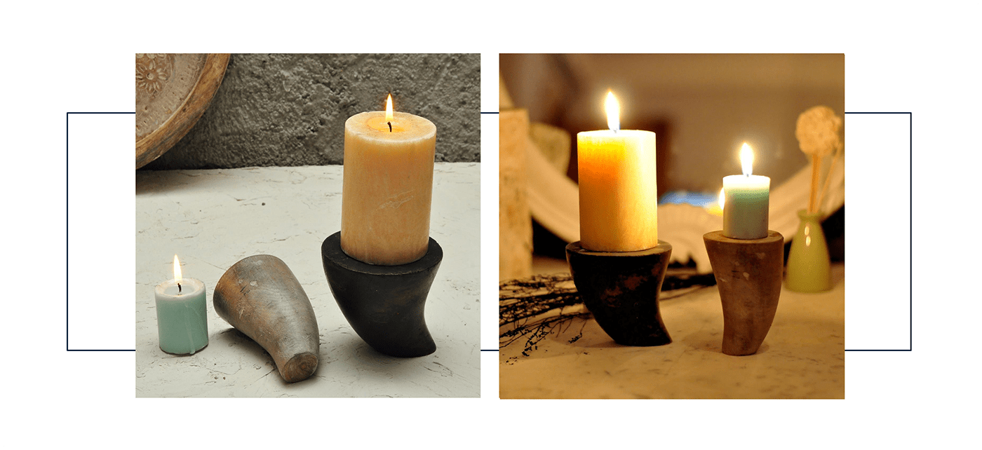 accessories candle candleholder homedecor natural product design  tealight wooddesign WOODENFINISH