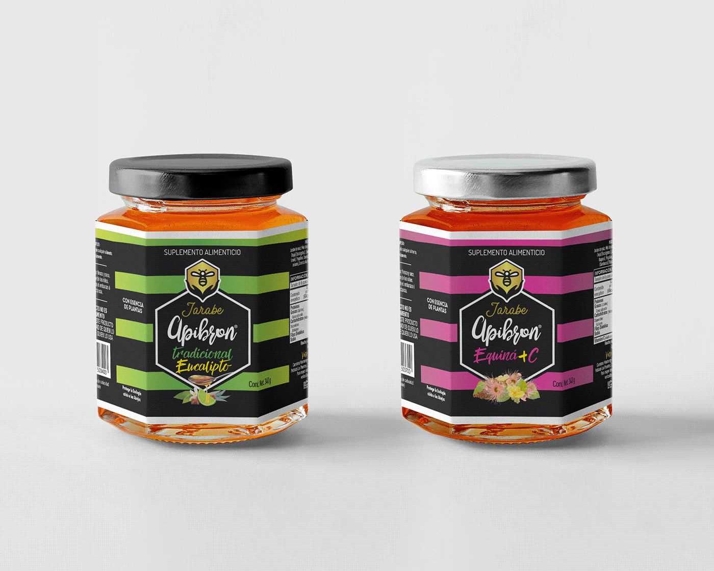 miel honey Packaging brand identity Logo Design Graphic Designer PicadilloIlustrador monterrey MieldeAbeja granola