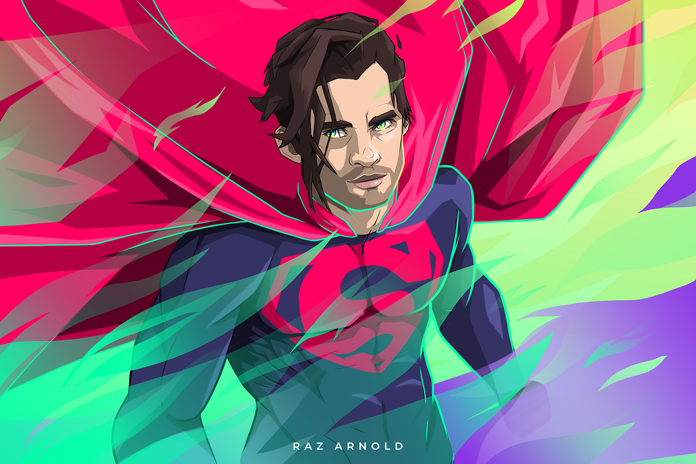 superman Krypton SuperHero ILLUSTRATION  digitalart digitalpainting process dc