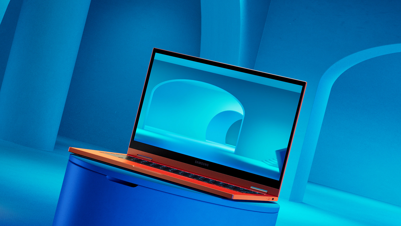3D architecture Colourful  Computer dynamics Fun Laptop lighting Samsung set