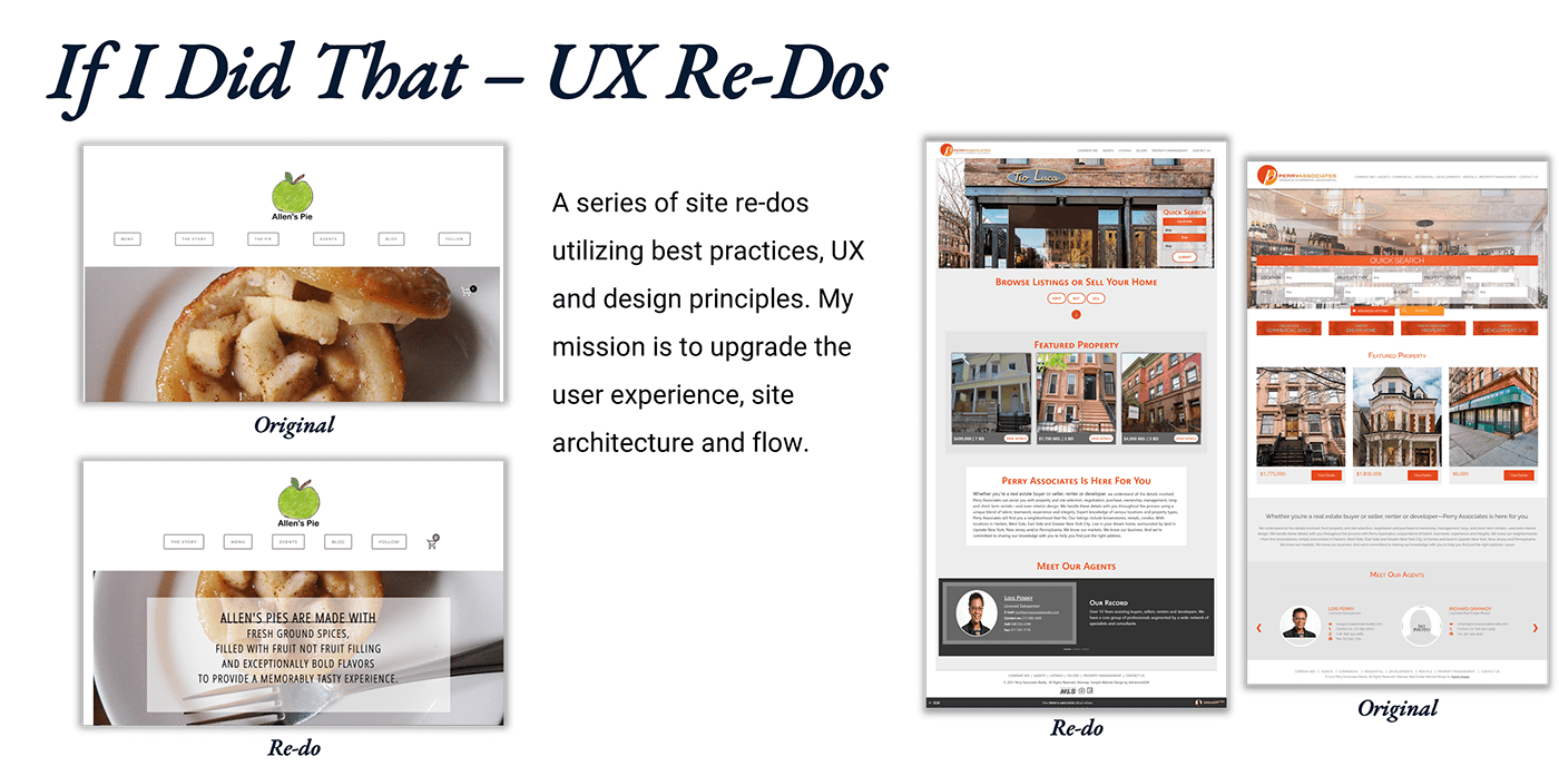 portfolio ux Web Design  about page
