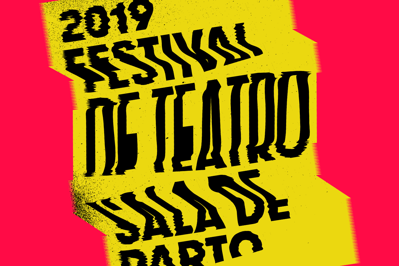 festival art direction  visual identity peru branding  Event Theatre lima poster distortion