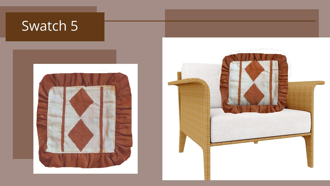 Collection home decor textile design 