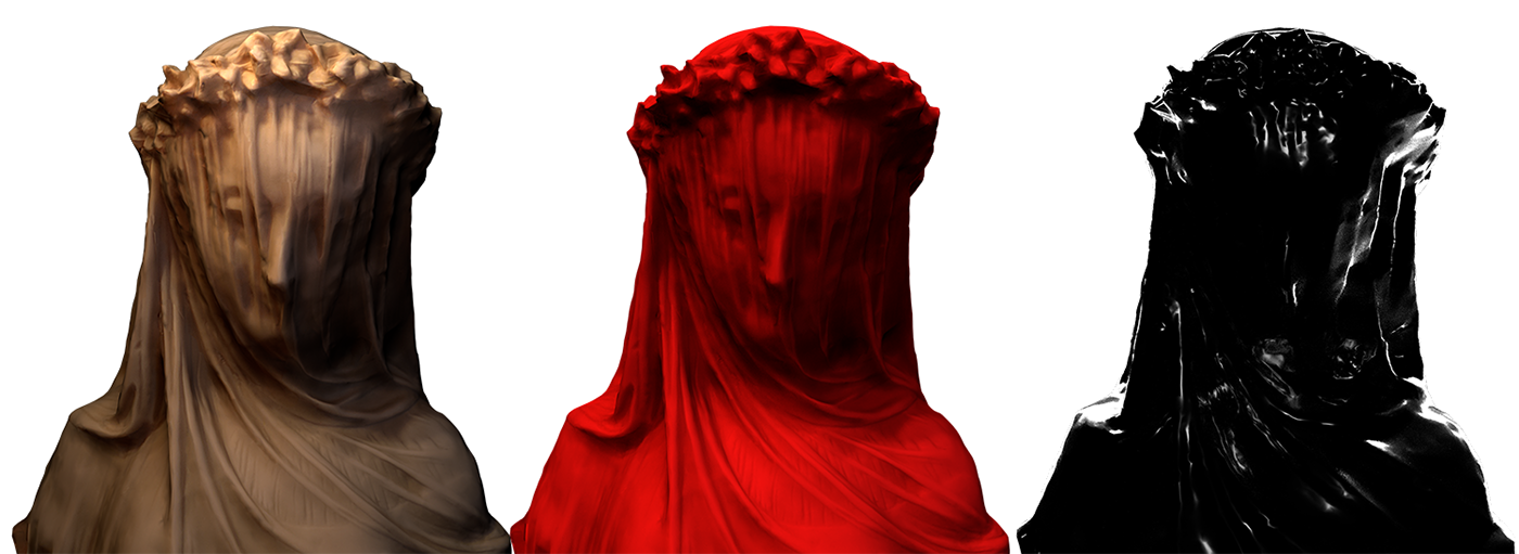 women Fall red statue 3D Ending nihilist death dark