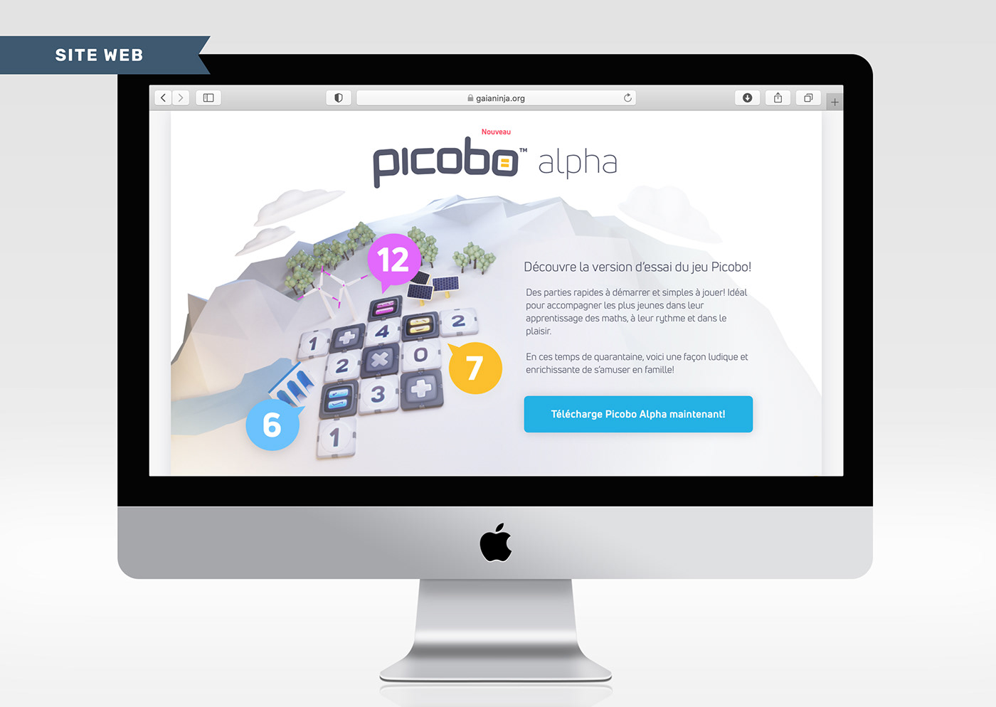 graphic design  Web Design  Conception gaianinja Interface picobo SEO UI ux Website
