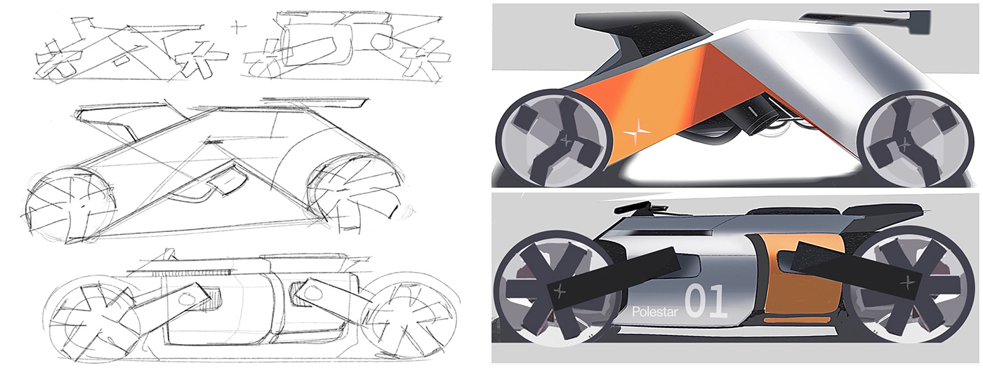 automotive   car design design exterior industrialdesign rendering sketches transportation