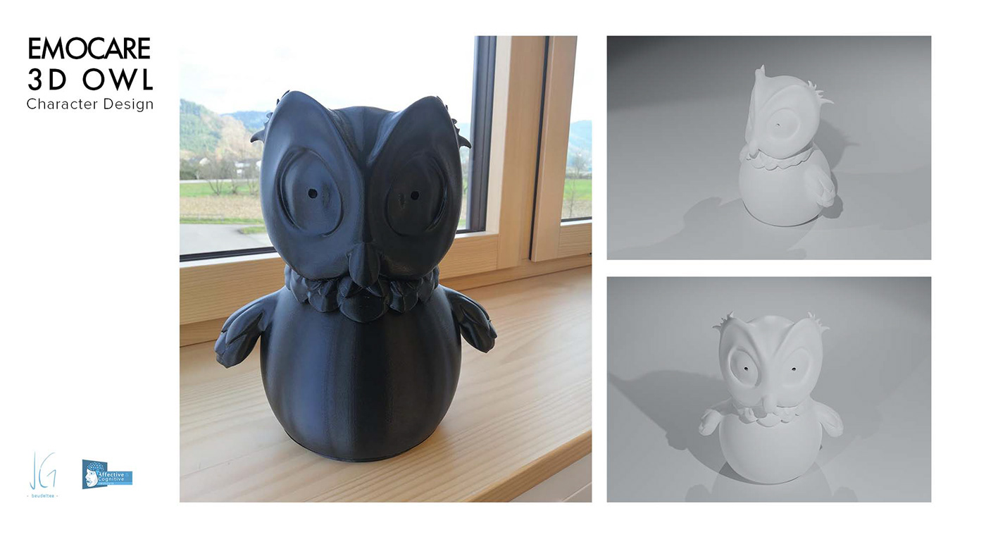 3D owl of emocare shell