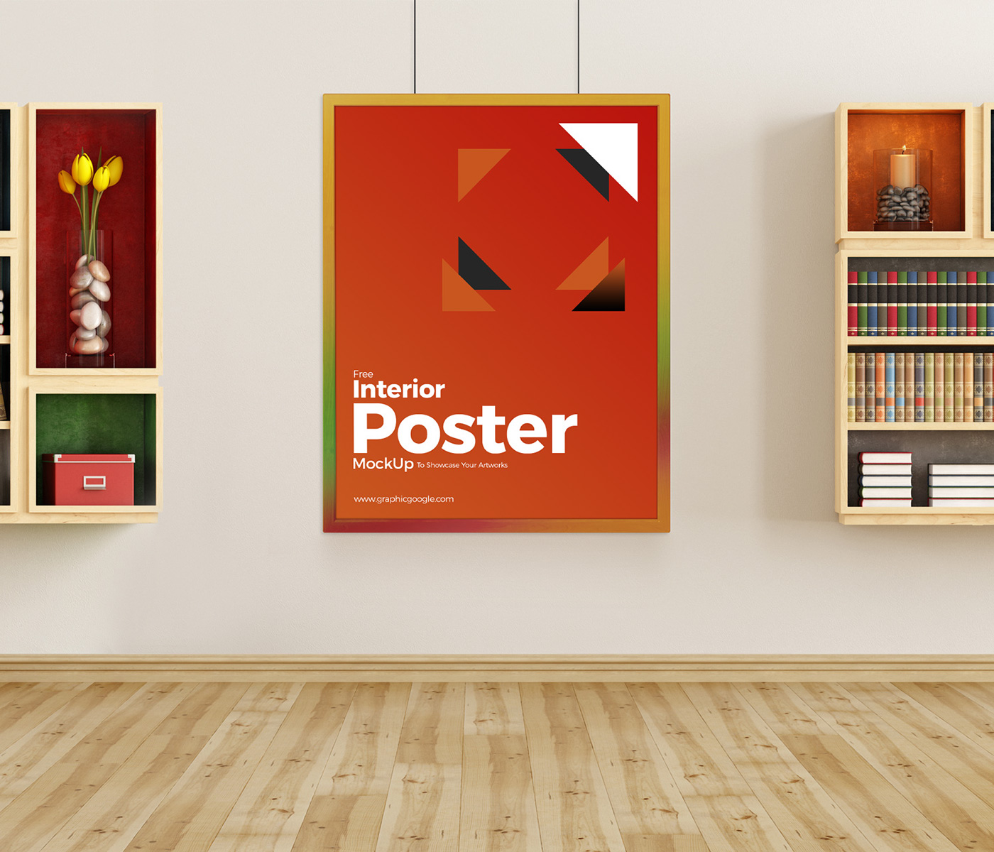 Mockup free mockup  Poster Mockup psd