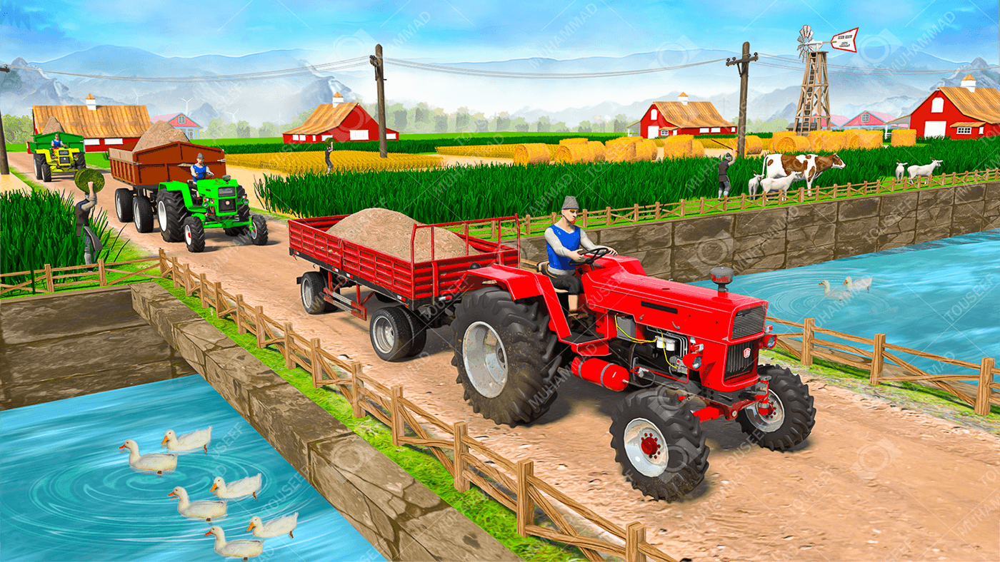 Tractor Farming game tractor farming game 3D farming game screenshots tractor driving
