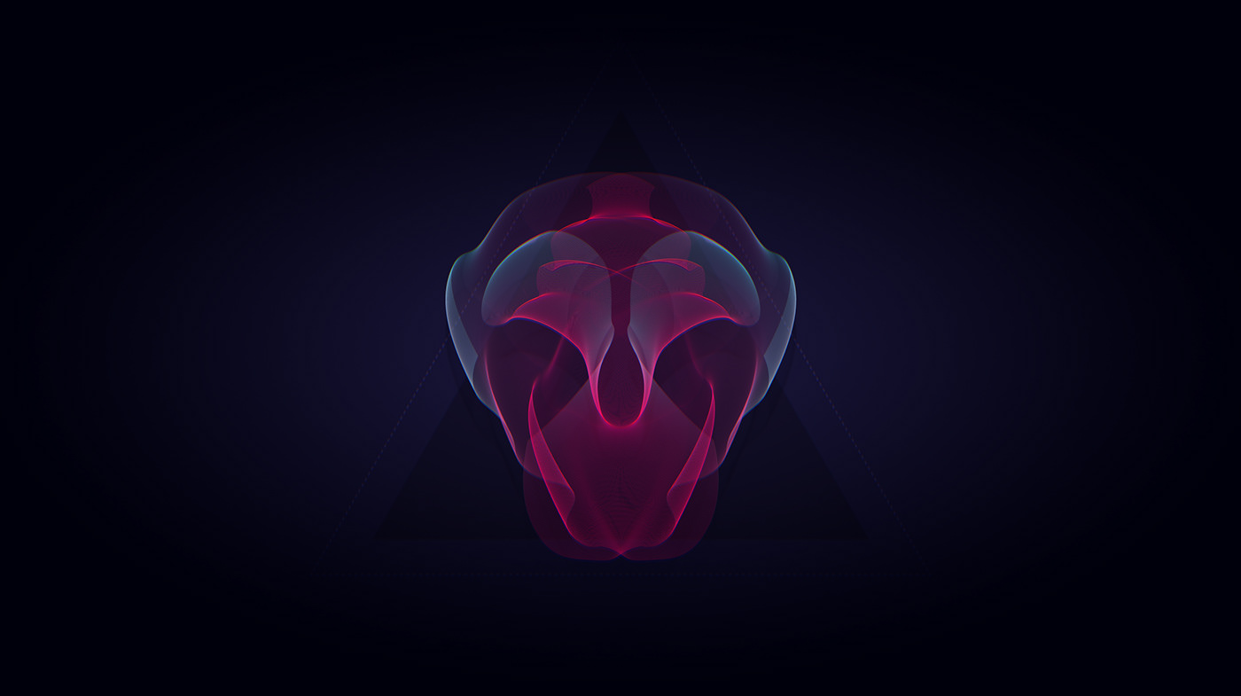 blending Blood Flow geometric heart Illustrator lines Patterns primal skull wireframe