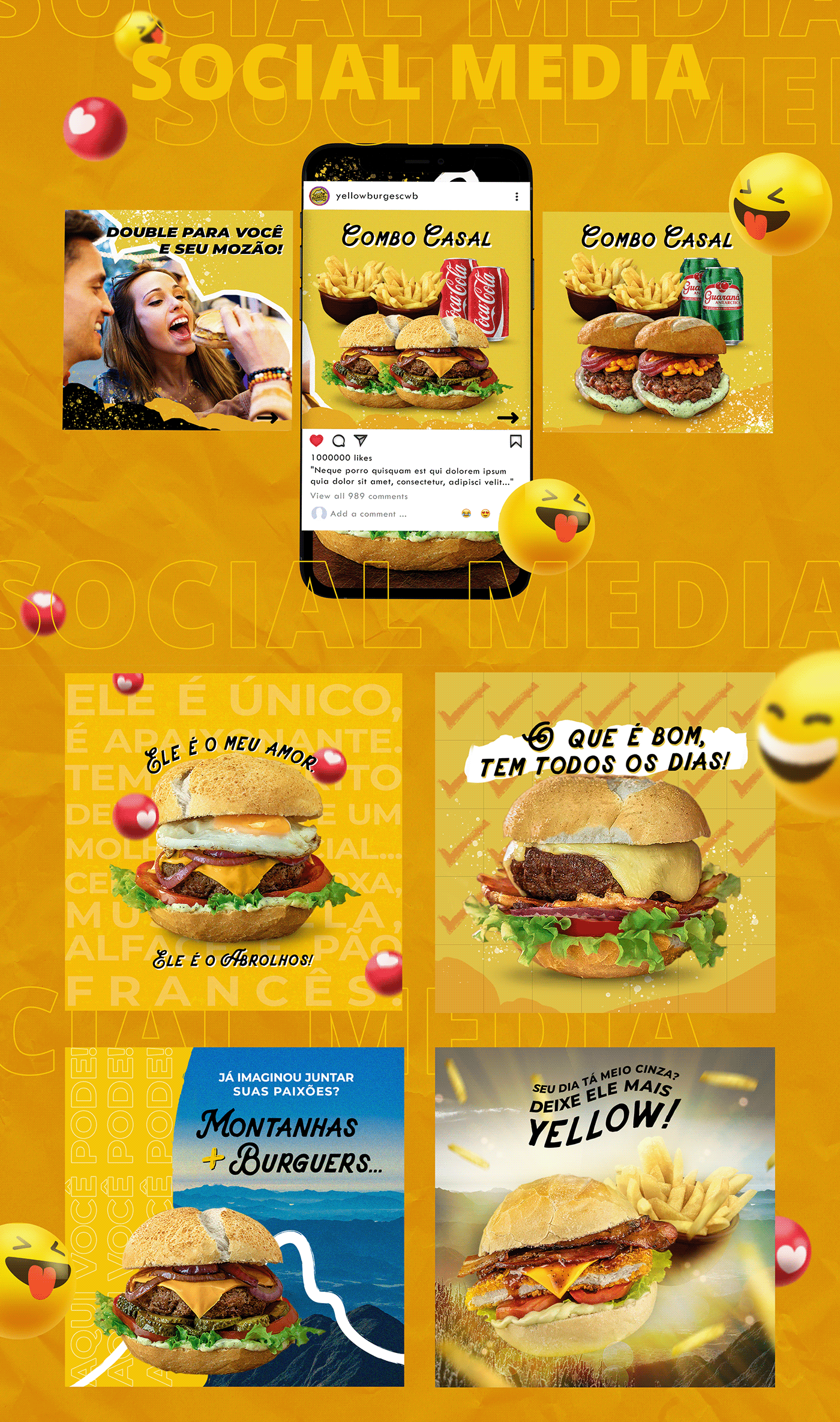 burger comida Emoji Food  Hambuguer social media
