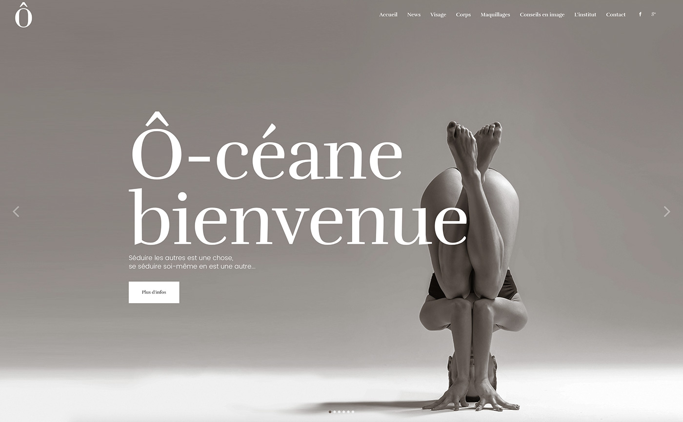 beauty institute Ô-céane Website