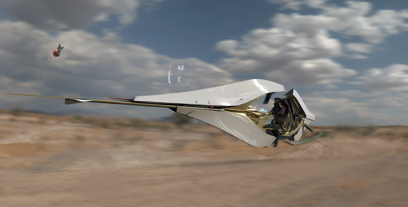 Bike flying bike automotive   transportation Vehicle Conceptdesign Scifi science fiction concept art staratlasgame