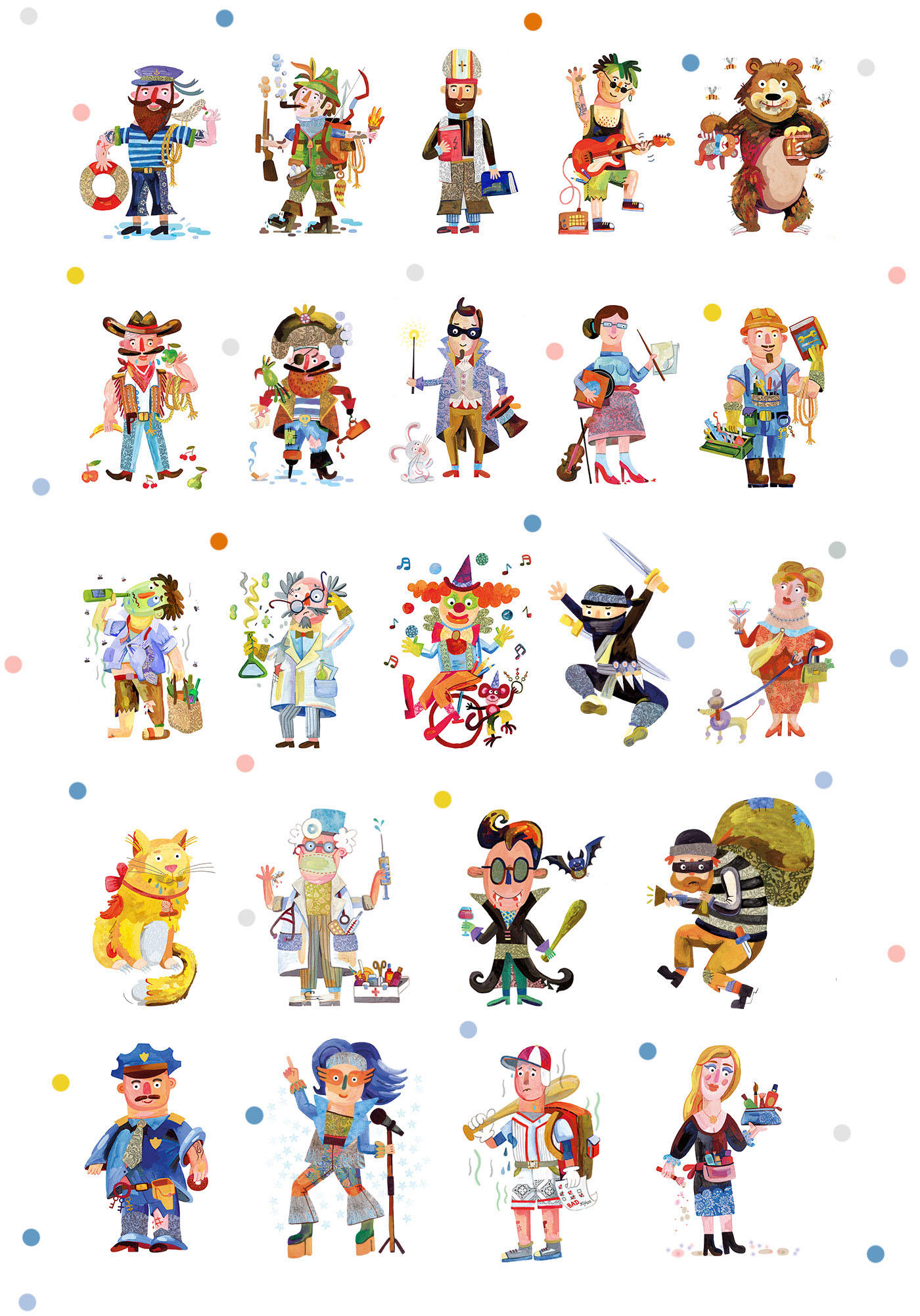 ILLUSTRATION  characters gouache design art painting   board-game cartoon kids-illustration