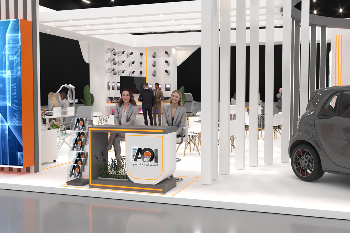 Advertising  Exhibition  booth Event Stand expo aoi booth design exhibition stand Sports Expo