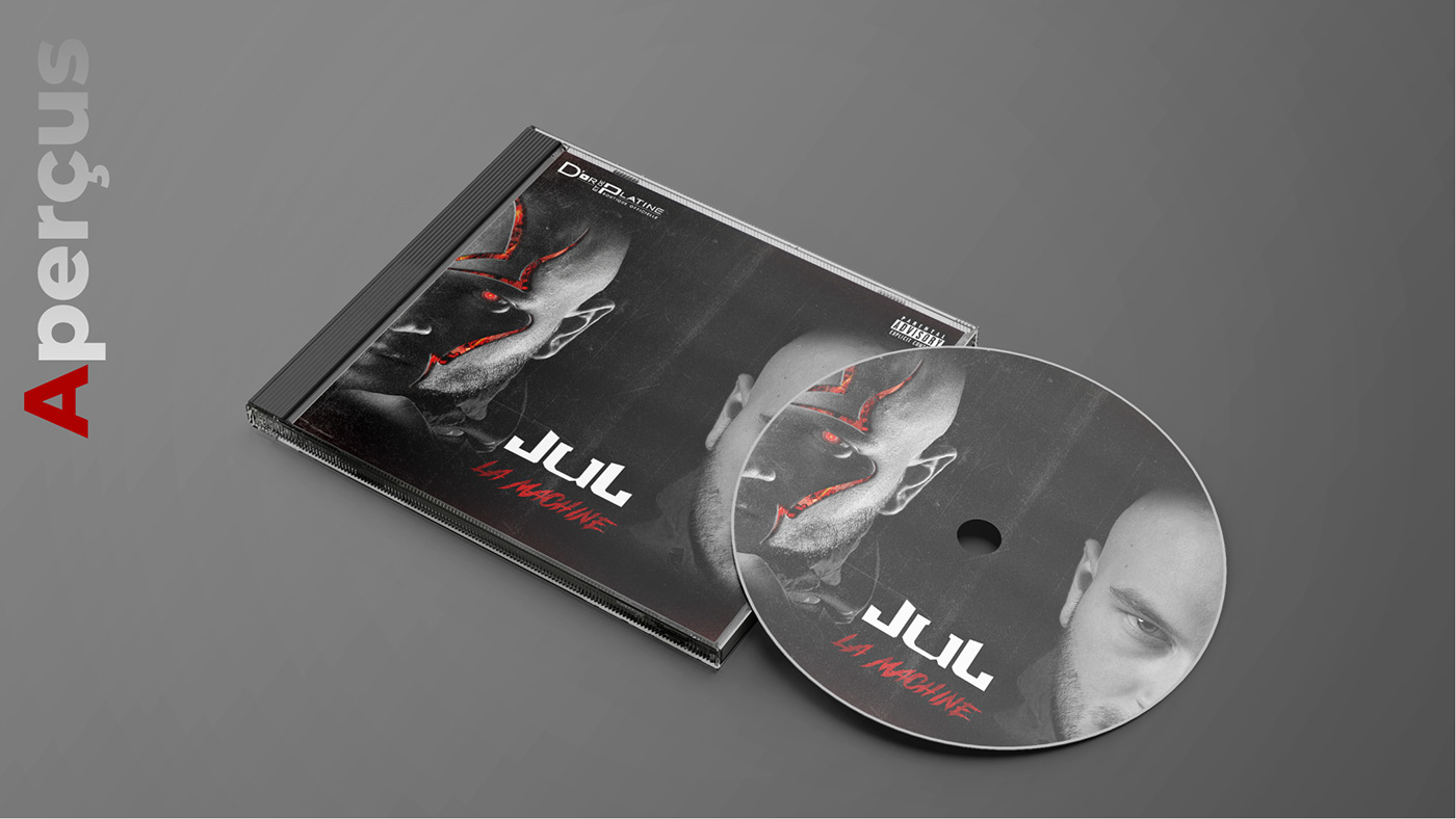 Album concours cover Cover Art graphic design  graphisme jul la machine music vinyl