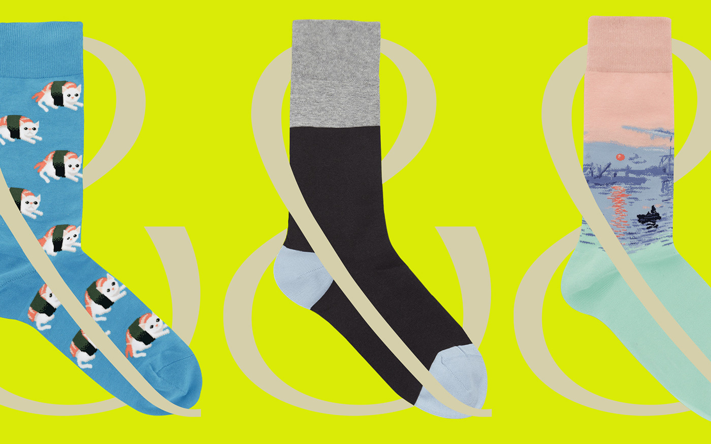 Fashion  Online shop socks visual identity footwear