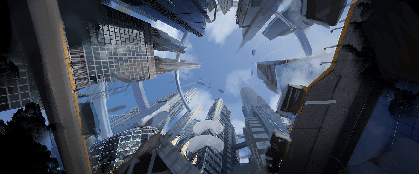 blade runner cyber Cyberpunk future futuristic London making of Mirror's Edge sci-fi utopia