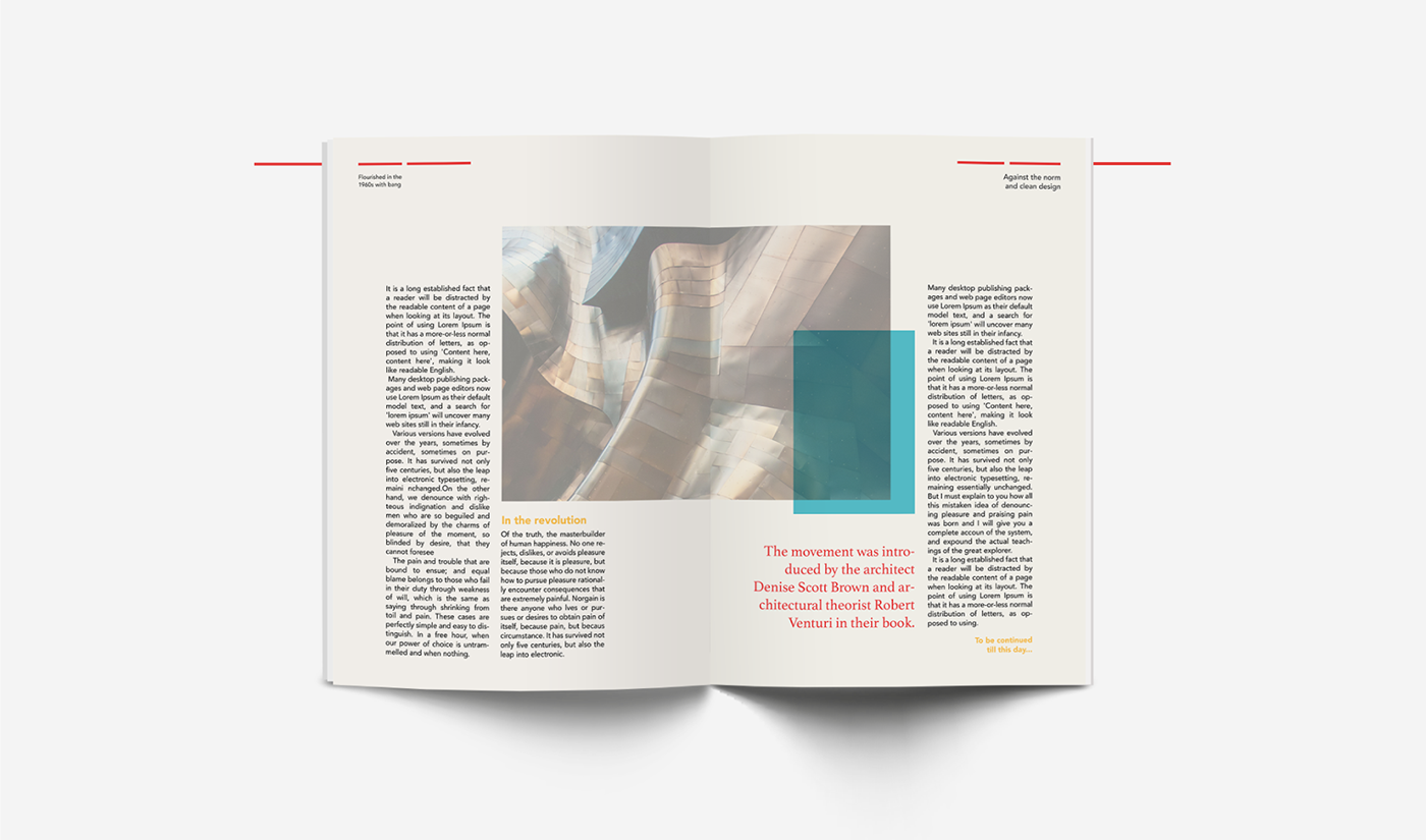 magazine design graphic architecture editorial buildings minimalistic modern bauhaus architects