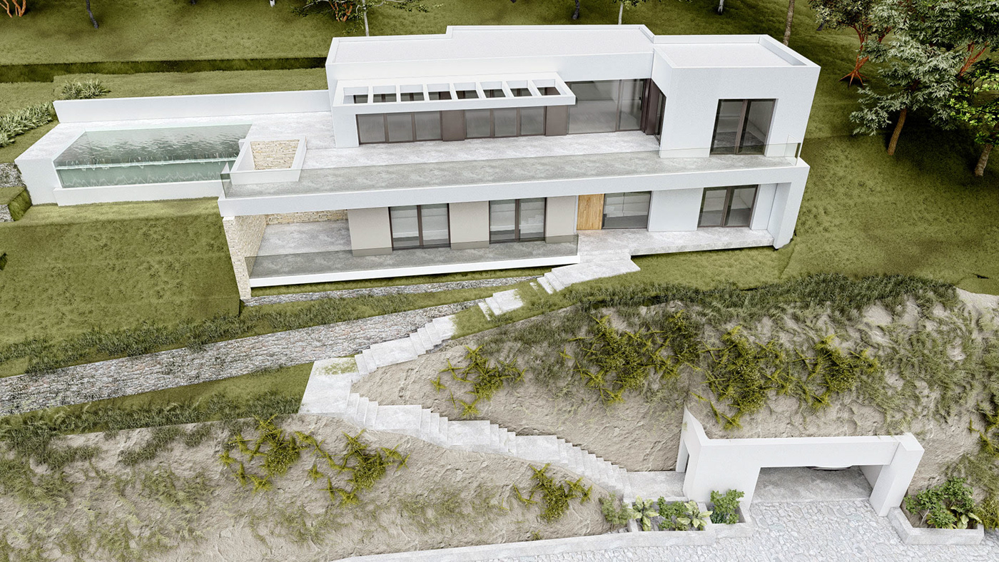 3D 3d modeling architecture design exterior house Render rendering visualization