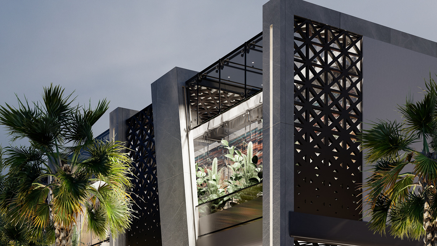 strip mall mall modern riyadh 2030 VISION Saudi Arabia KSA Malls architecture 3D