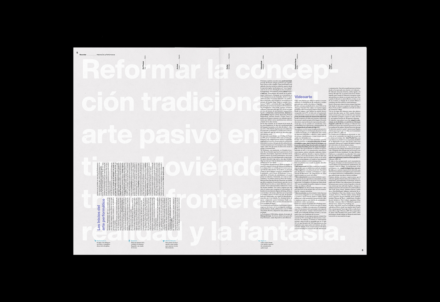 branding  editorial design  fadu Gabriele graphic design  Layout Performance print typography  