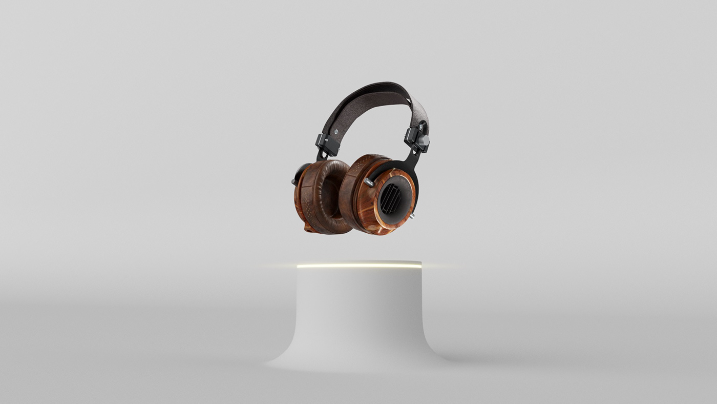design headphones 3d art cinema 4d vray c4d Vrayforc4d