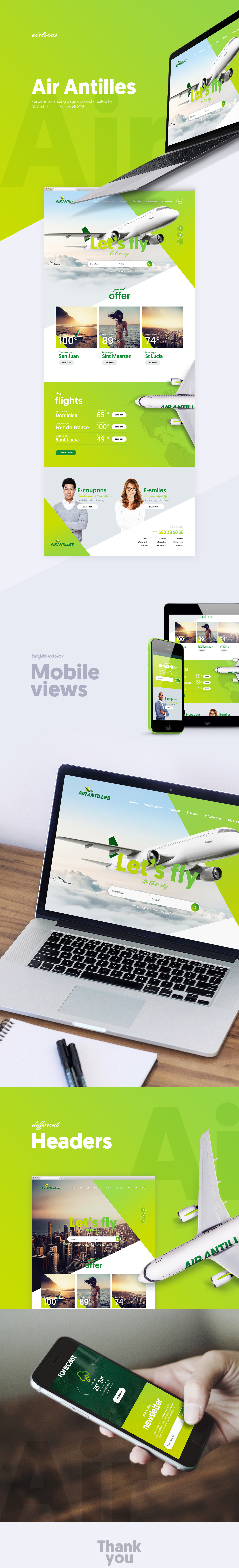 lluck jackiewicz Webdesign ux UI Airlines plane