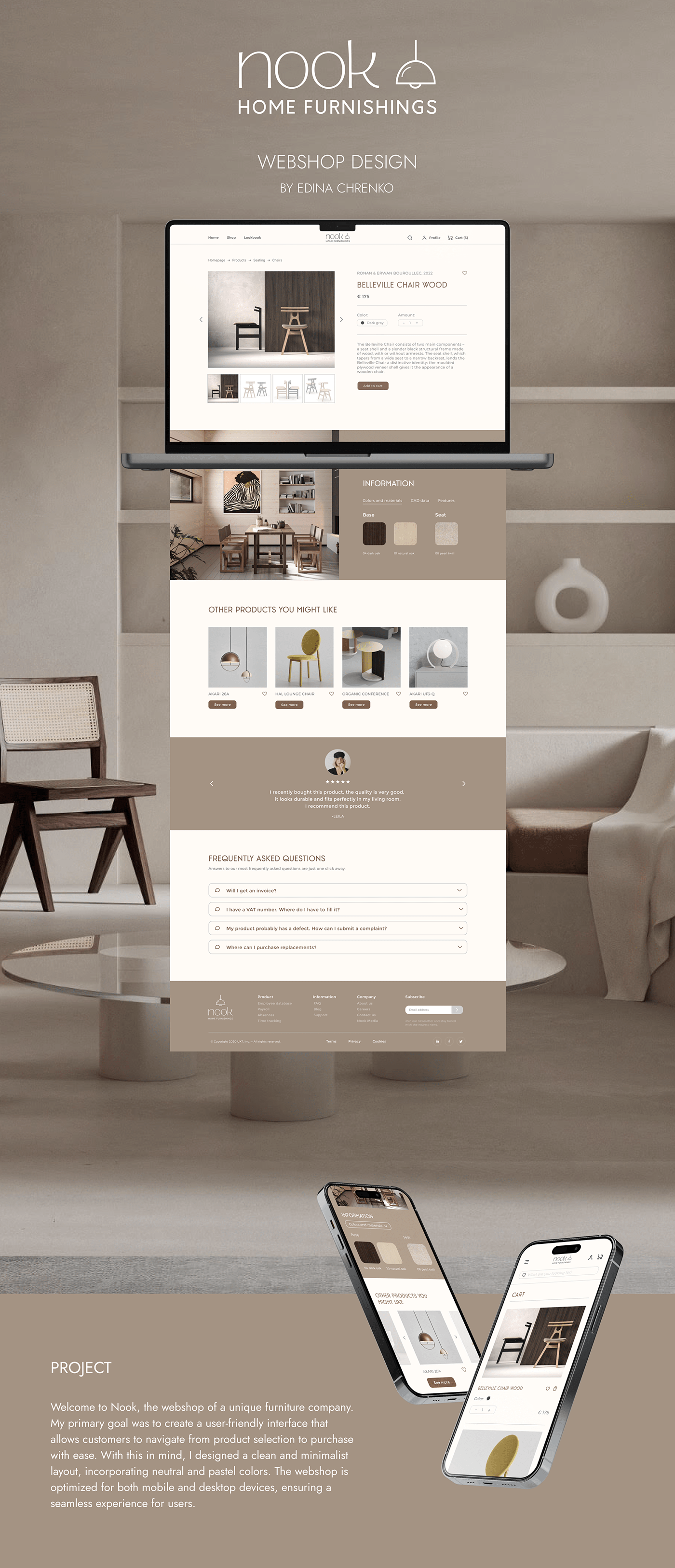 Webdesign Website Design ui design furniture ux/ui poduct design aesthetic