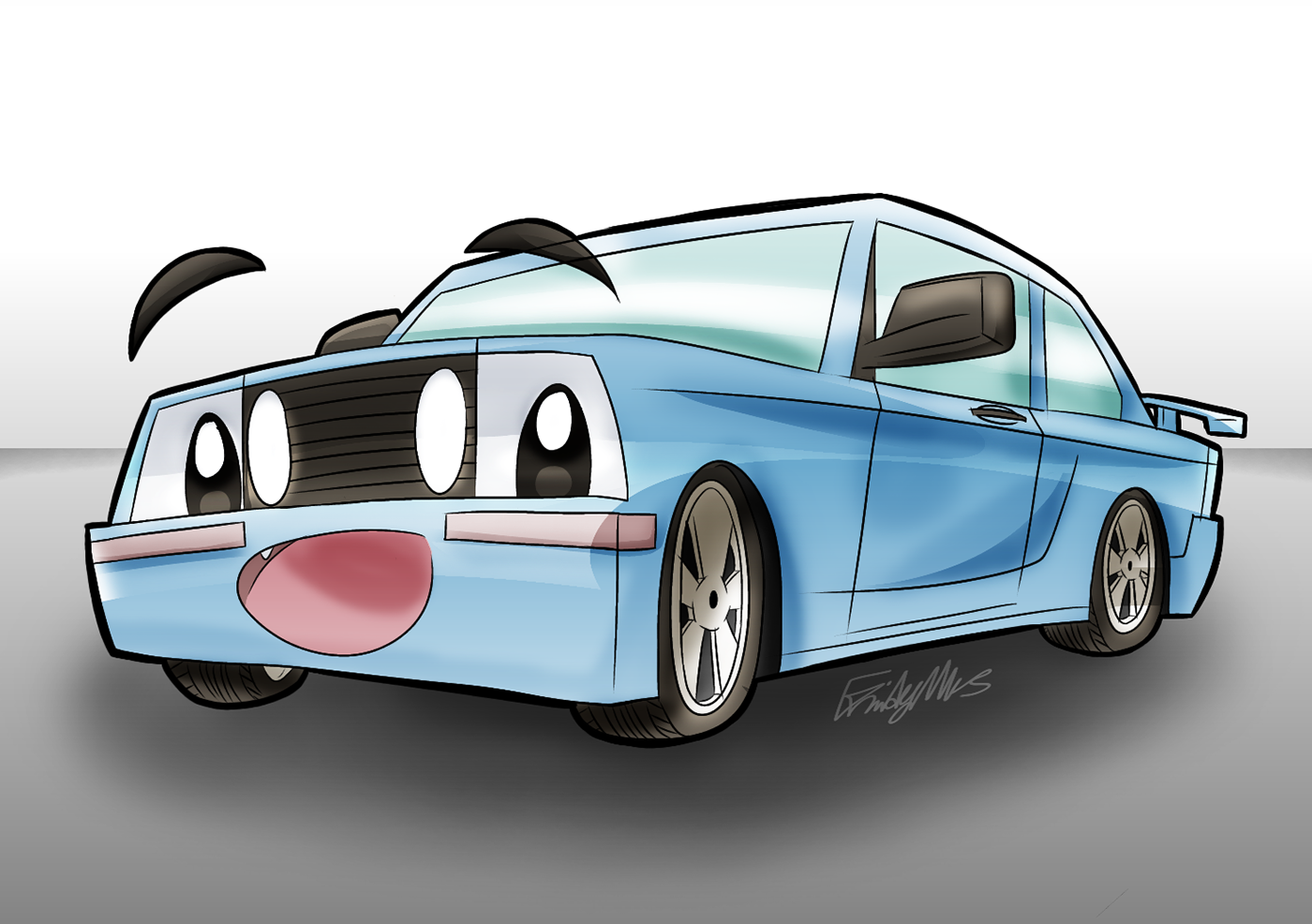 automobile automotive   brand identity car cartoon Cartoons design ILLUSTRATION  Vehicle visual