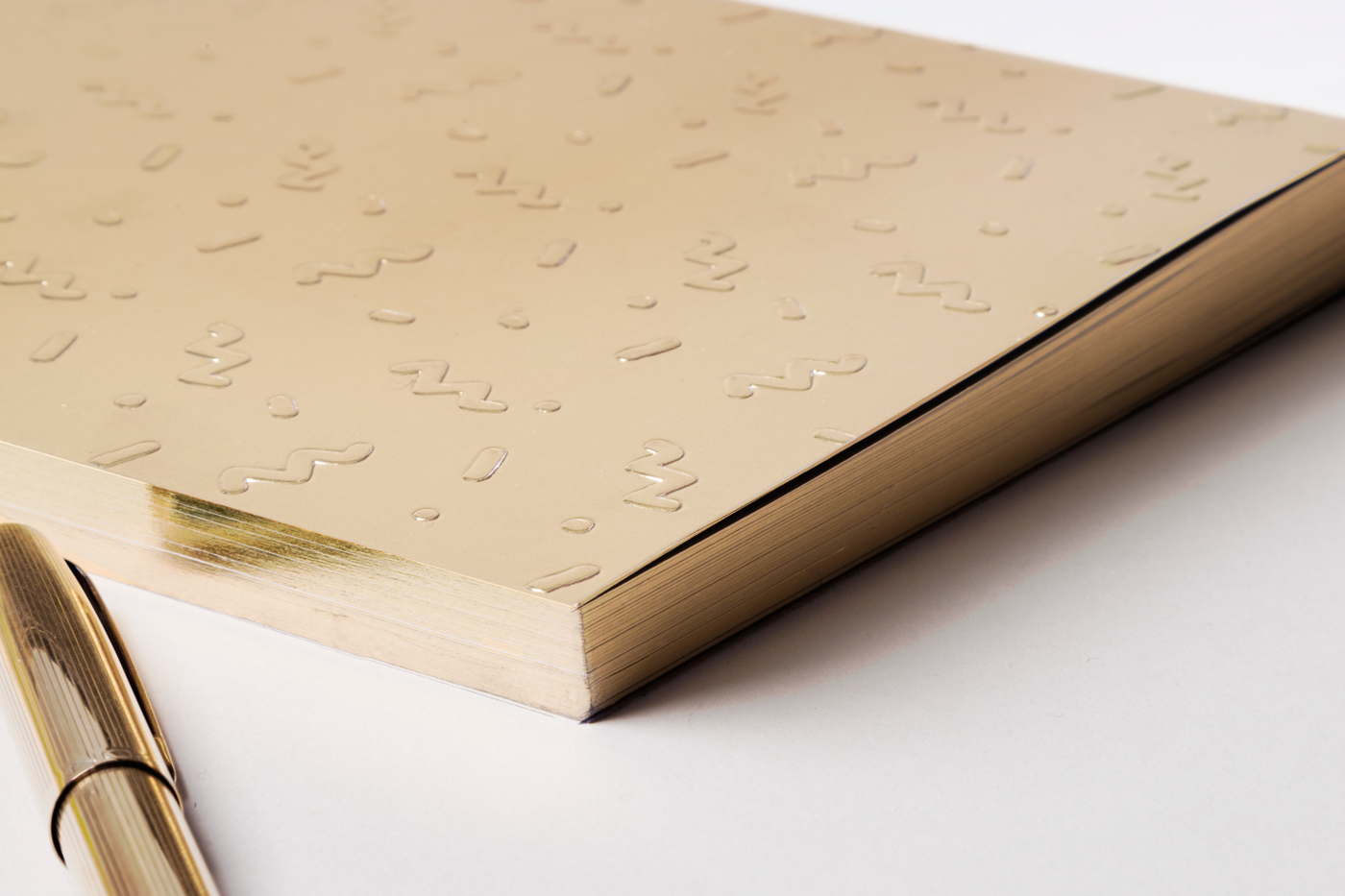 notebook Stationery pattern gilt edge gold embossing paper fedrigoni graphics dotgrid