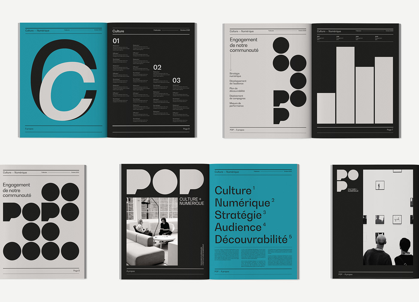 art direction  brand identity culture digital agency marketing   modular Montreal motion Poster Design