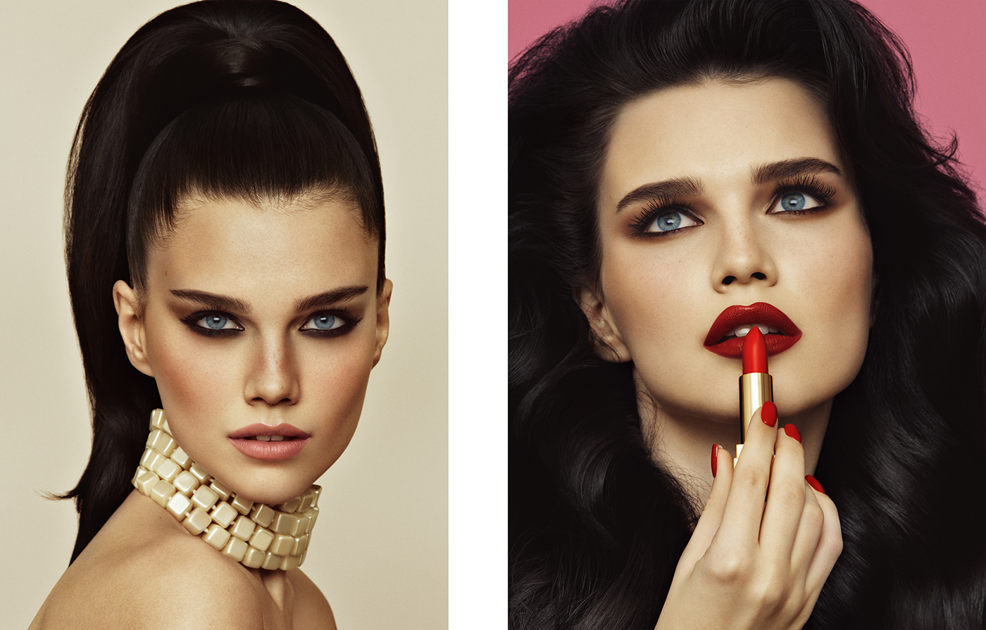 60s Advertising  beauty photography Fashion  fashion photography makeup postproduction Product Photography retouch Retro