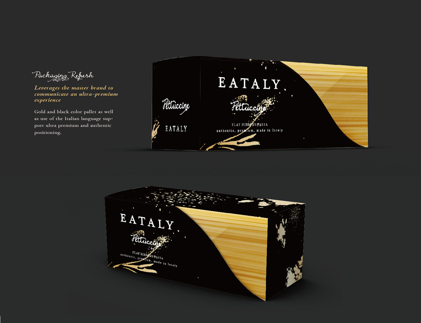 Eataly Packaging Graphic premium Italy gourmet food chain