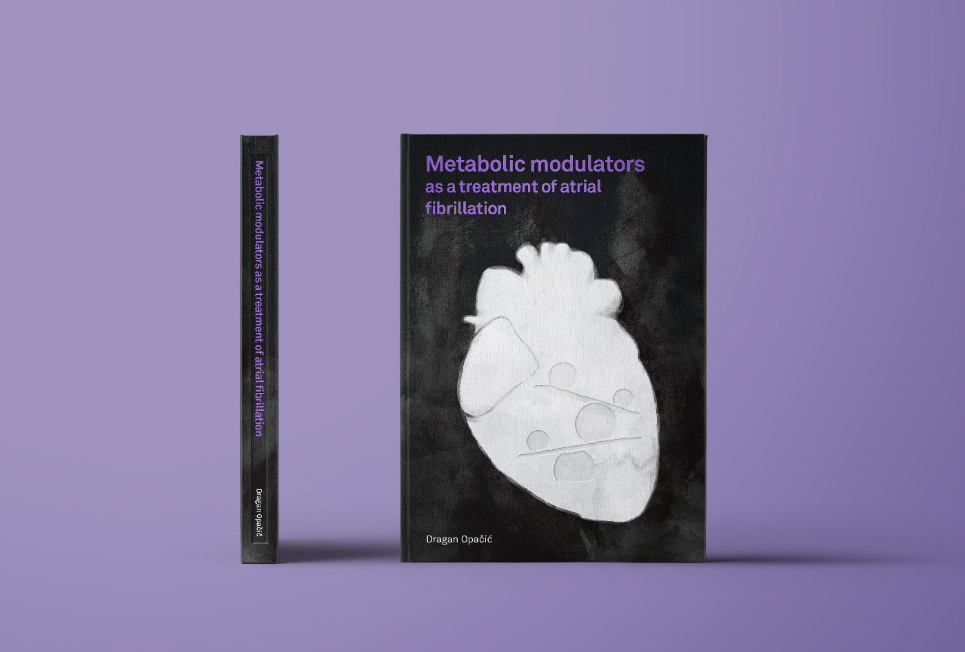 book design cover design ILLUSTRATION  embossing Layout Design Blind Stamp emboss medical heart