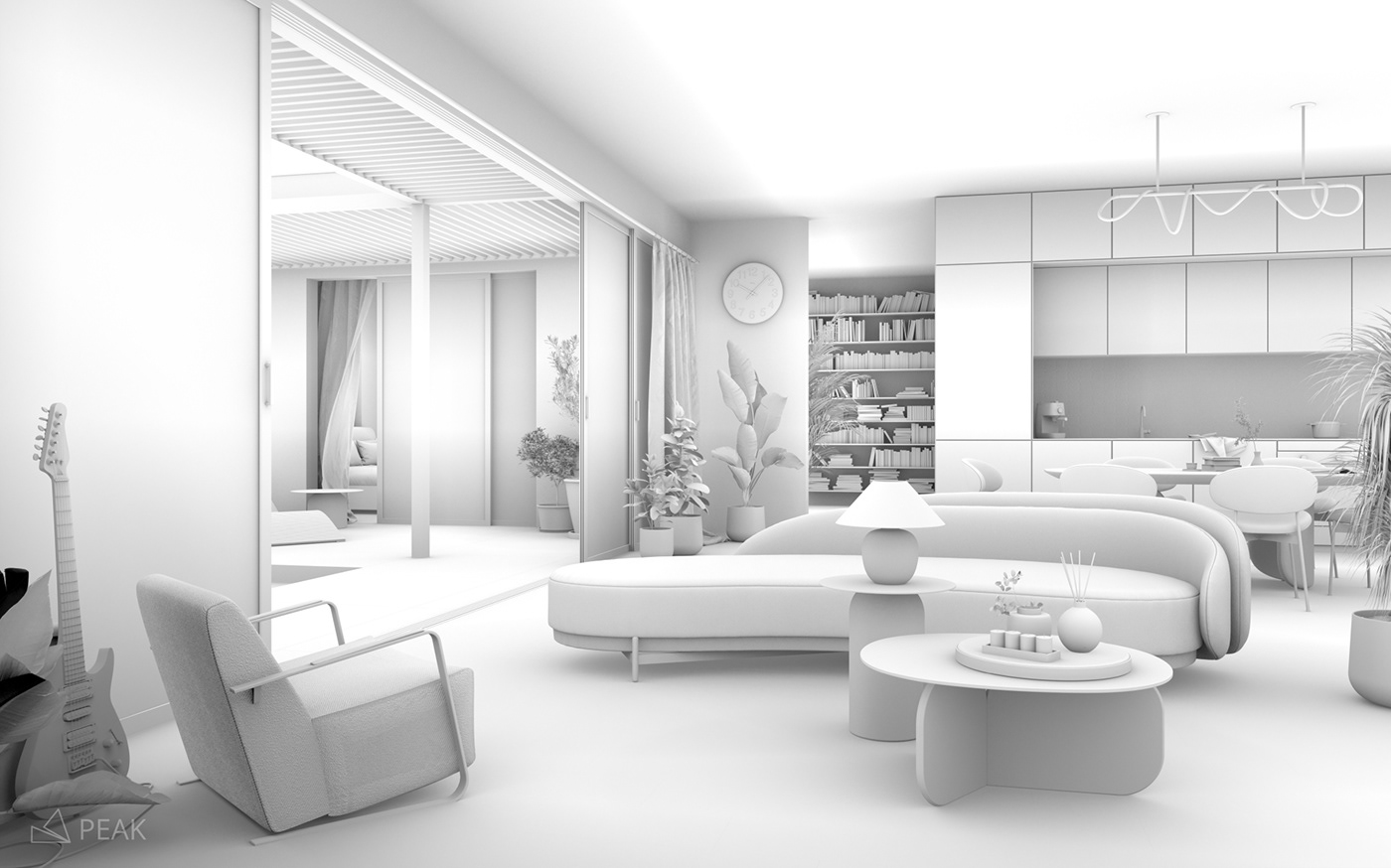 3D 3ds max architecture archviz CGI corona interior design  rendering V-ray visualization