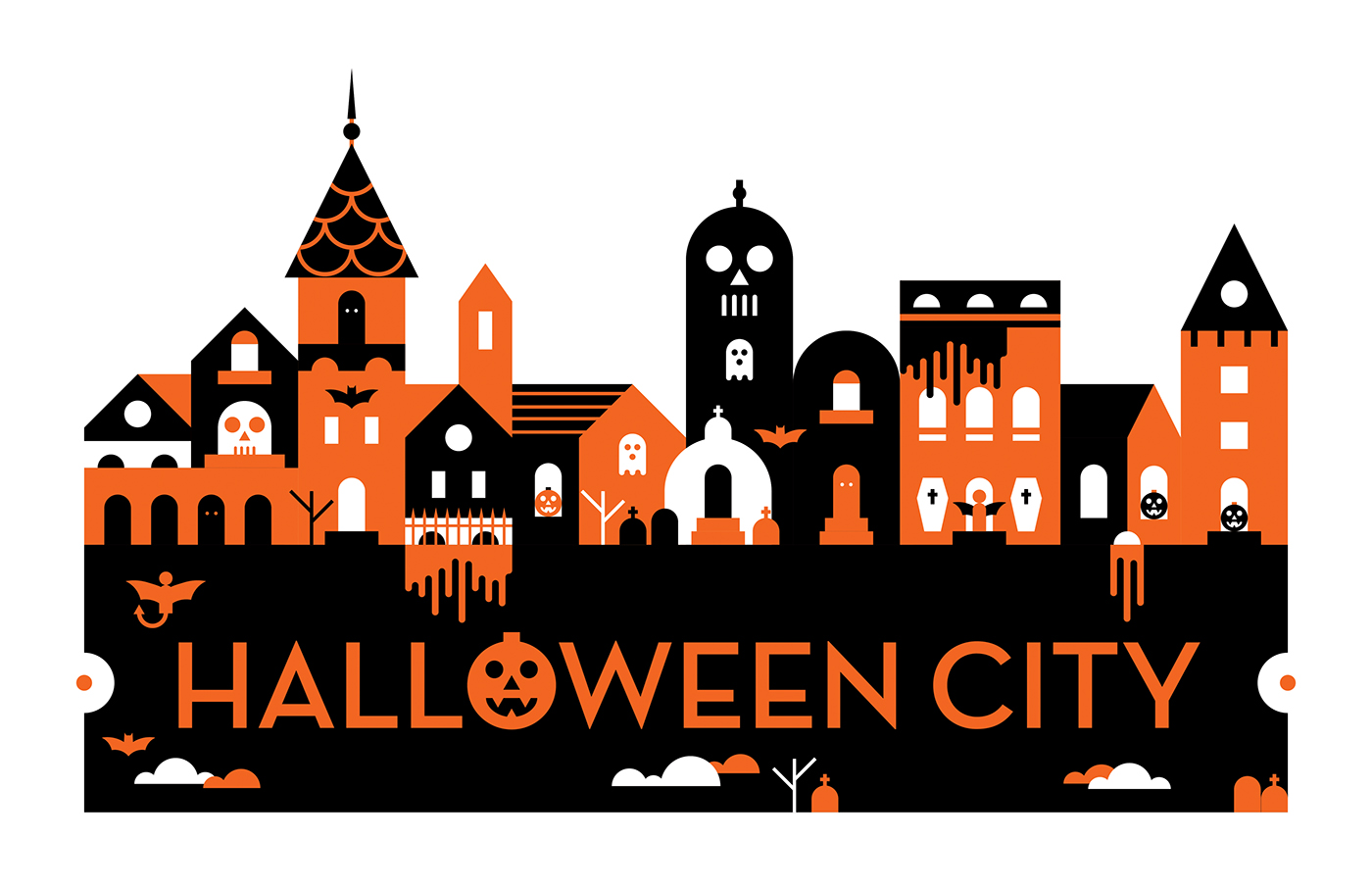 branding  logo graphic design  ILLUSTRATION  Retail pattern seasonal Halloween pop-up