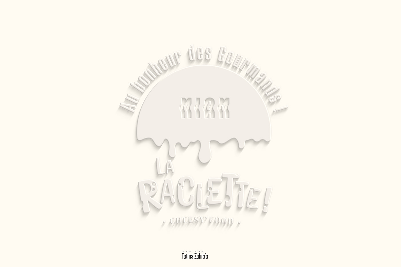 Cheese cheesy food corporate identity Logo Design raclette Sfax think create tunisia visual identity
