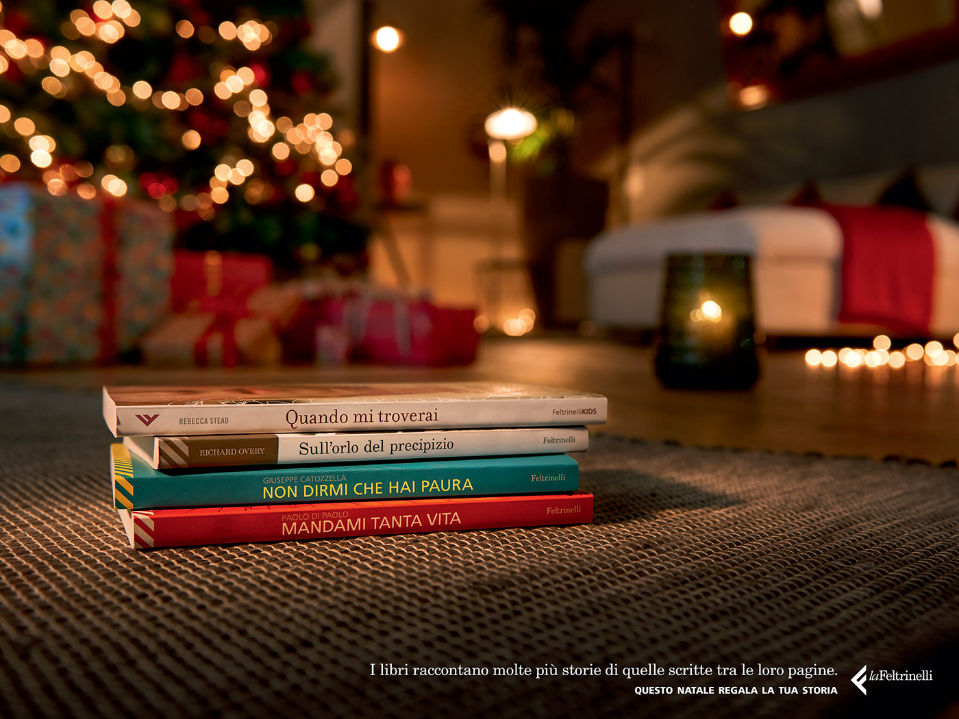 books Retail Christmas publishing   bookshop la Feltrinelli  Direct Film   Integrated Campaign inspire
