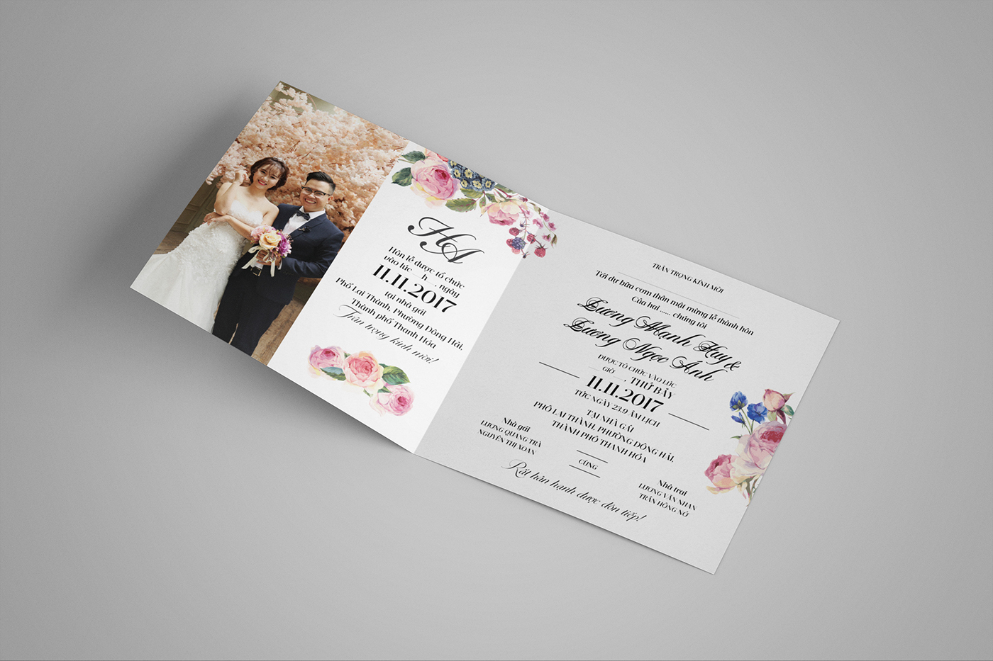 Thiệp cưới hoa Lavender đẹp hiện đại 2019 file PSD  Diễn đàn chia sẻ file  thiết kế đồ họa miễn phí