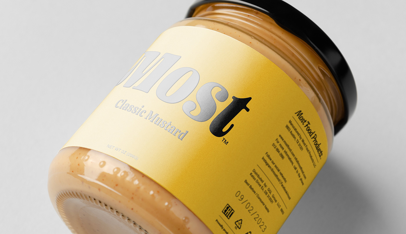 Label mustard package packing sauce Packaging design Graphic Designer brand identity branding 