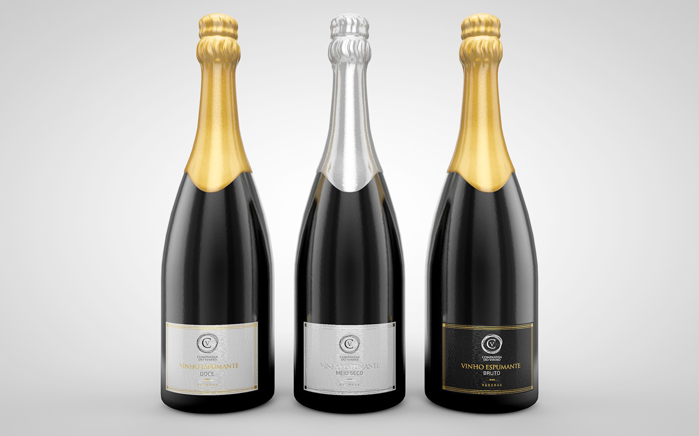 Packaging graphic design  visual identity brand labels wine Champagne 3D bottle wine