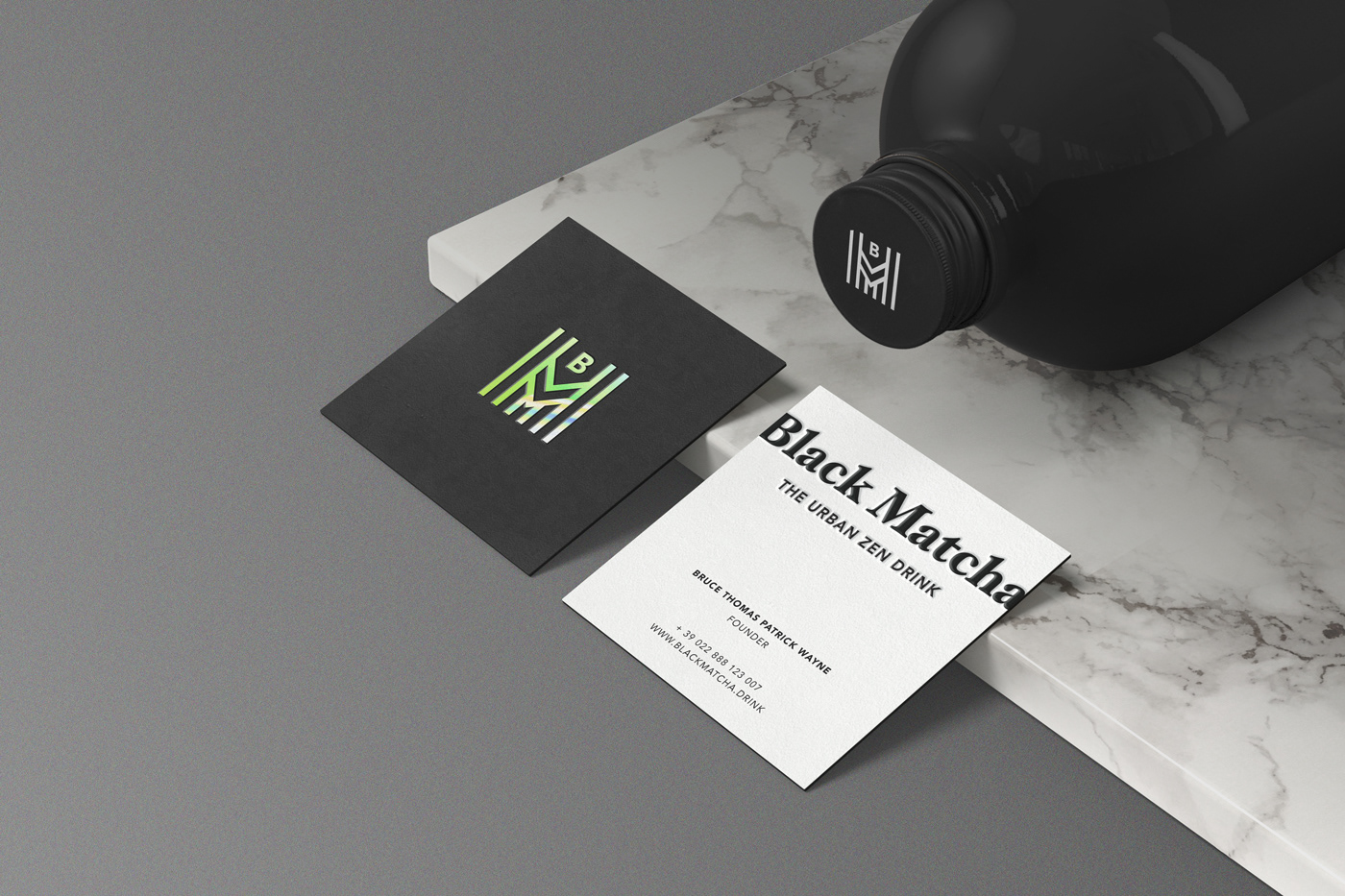 beverage black branding  concept design identity Identity Design matcha Packaging product design 